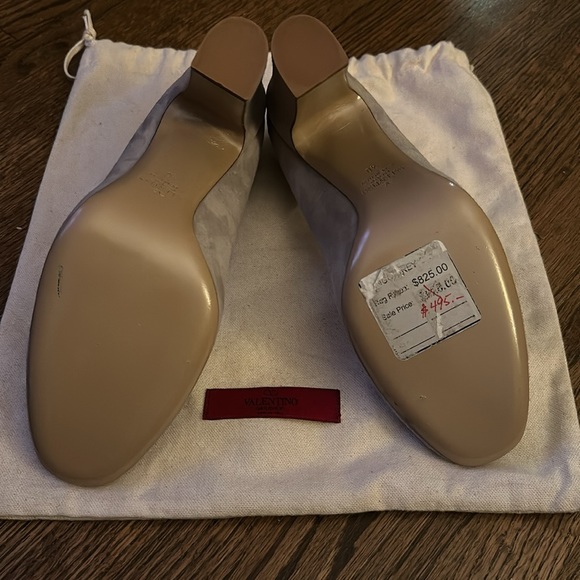 Valentino Suede Pumps in grey colour (European size 40, American size 9) BNWT - Picture 5 of 6
